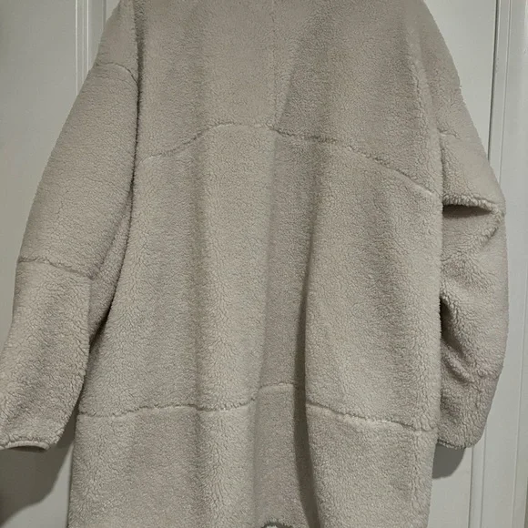 Lululemon Collarless Textured Fleece Full Zip Coat NWT